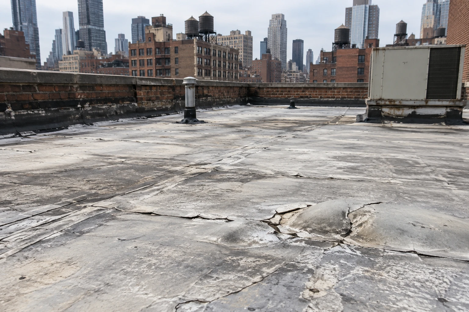 Heat and UV Roof Damage Repair in Manhattan, New York