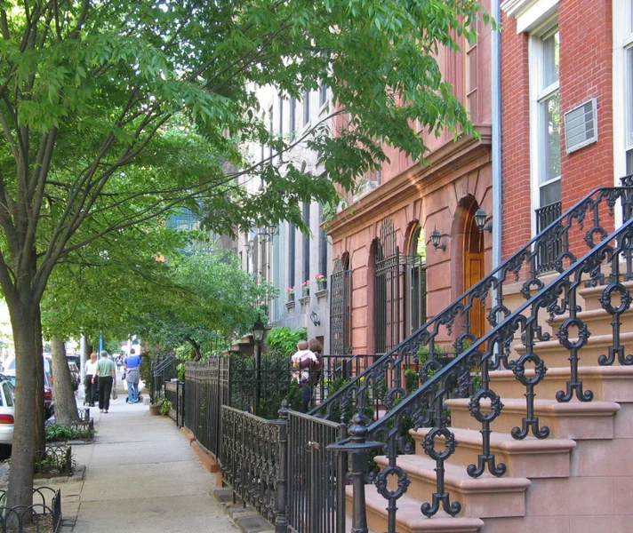 Soho cast-iron building facades in Manhattan