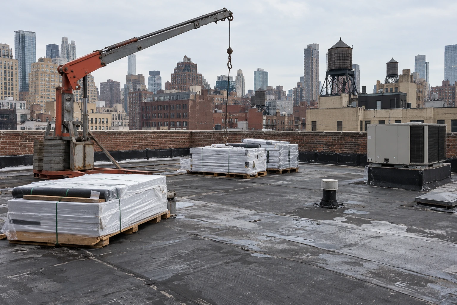Occupied Building Reroofing in Manhattan, NY