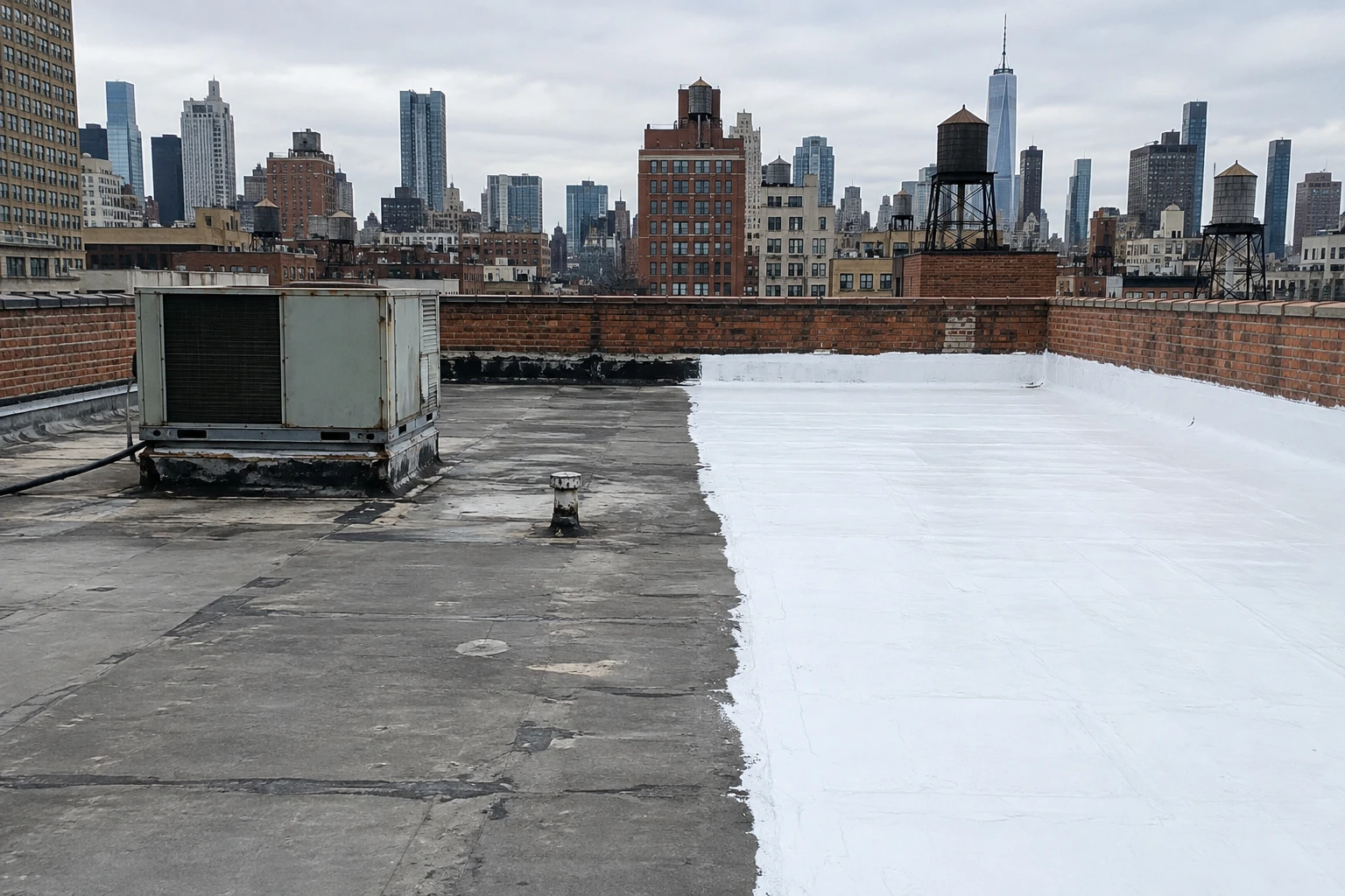 Roof Coating Restoration in Manhattan, New York