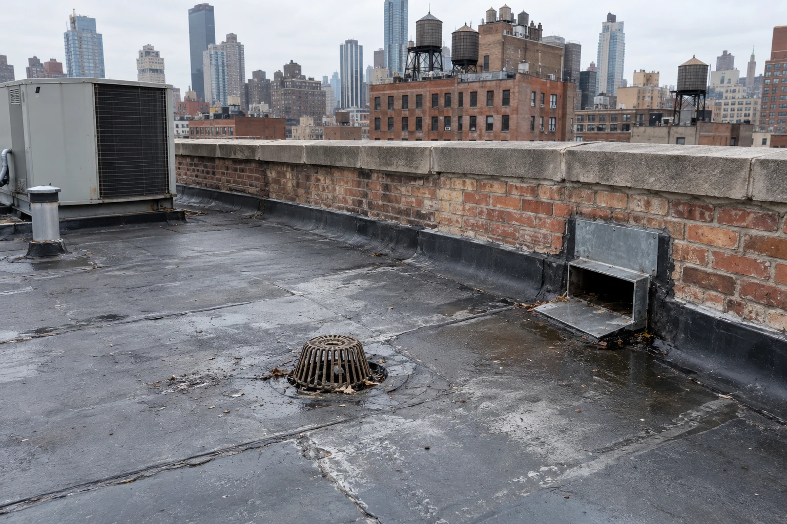 Roof Drains and Scuppers in Manhattan, New York