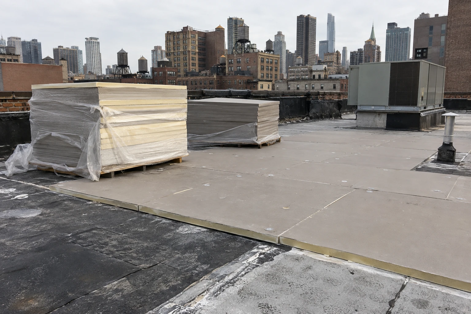Roof Insulation and Cover Board in Manhattan, New York