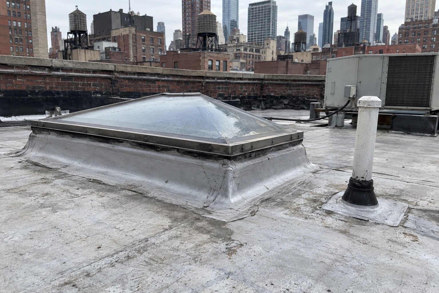 Skylight and Penetration Flashing in Manhattan, New York